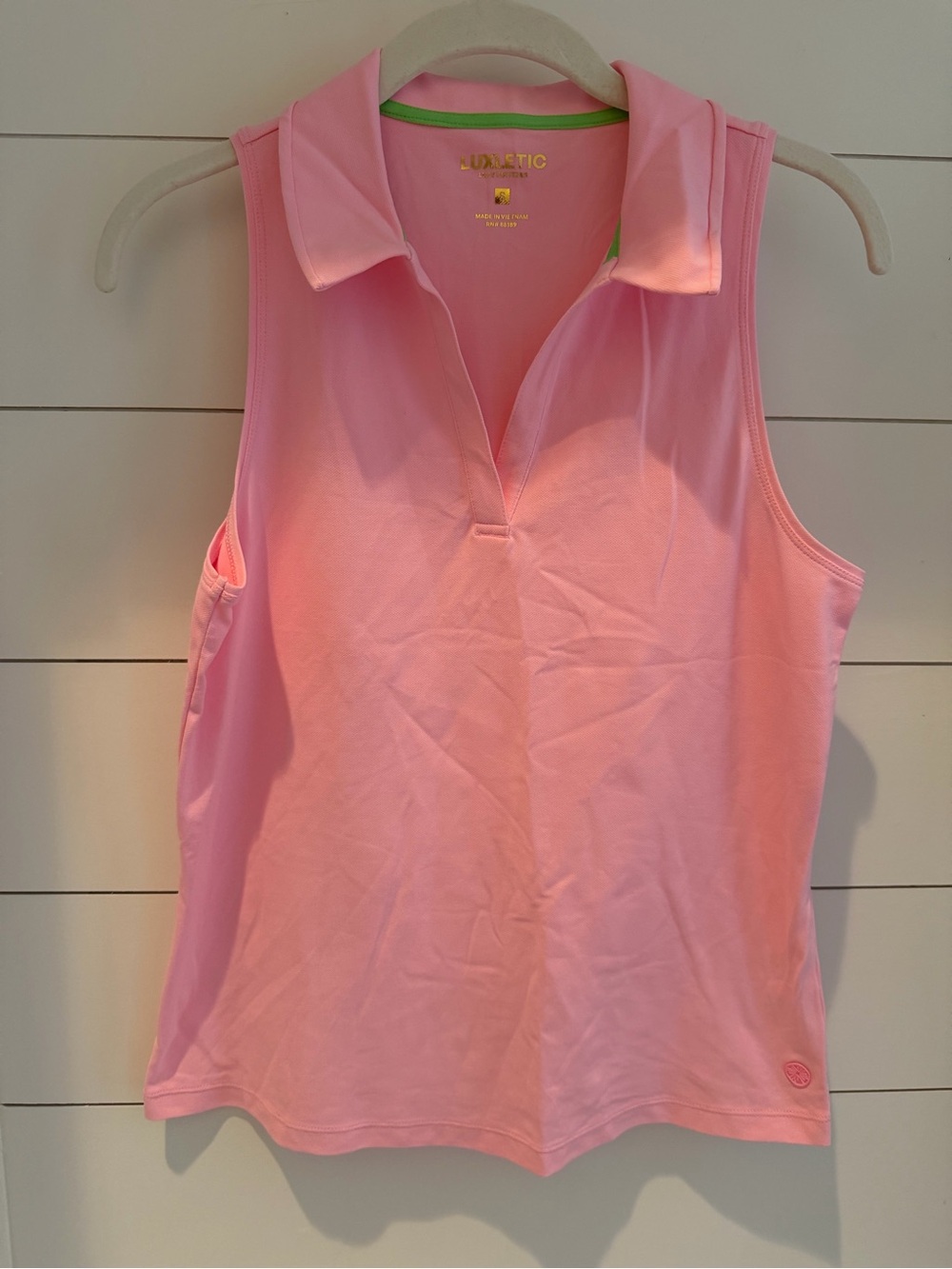 Lilly Pulitzer Pink Sleeveless Polo Top